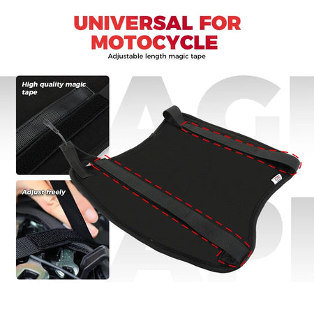 KEMITOUR 12V Motorcycle Heated Seat Cushion Universal For ATV Raptor 700 For R1200GS F800GS MT07 MT09 Winter Warmer Seat Cover