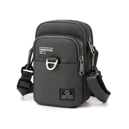 Fashion 3 Layers Men Small Shoulder Bag High Quality Durable Nylon Male Handbag Portable Messenger Bag Flap Mini Waist Bag