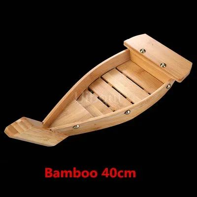 Japanese Cuisine Sushi Boats seafood Tool Wooden Shop Model Wood Handmade Simple ship Sashimi Assorted Cold Dishes sushi plate