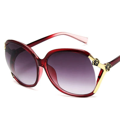New Classic Vintage Driving Sunglasses for Women Luxurious Fashionable Camellia Hollow-out Women’s Sun Glasses UV400 Protection