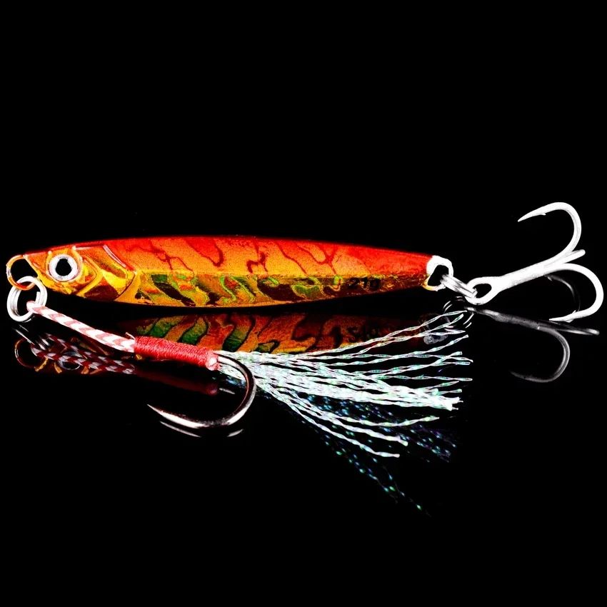 5pcs Metal Jig Fishing Lure Weights 7g-40g Trolling Hard Bait Bass Fishing Bait Tackle Trout Jigging Lure Jigs Saltwater Lures