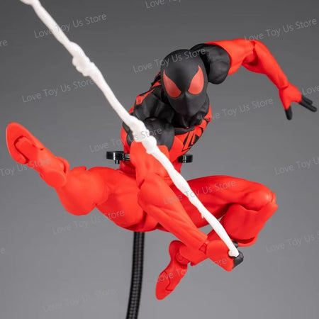 Original Mess Toys Spider Man Symbiote Spiderman Messtoys Black Suit Neighbor Scarlet Spider Anime Action Figure Gifts Toys
