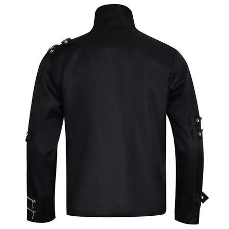 Michael Jackson cosplay Costume BAD Punk Jacket Black Slim BAD Jacket Costume T-shirt Belt Clothing Adore Stars Impersonator