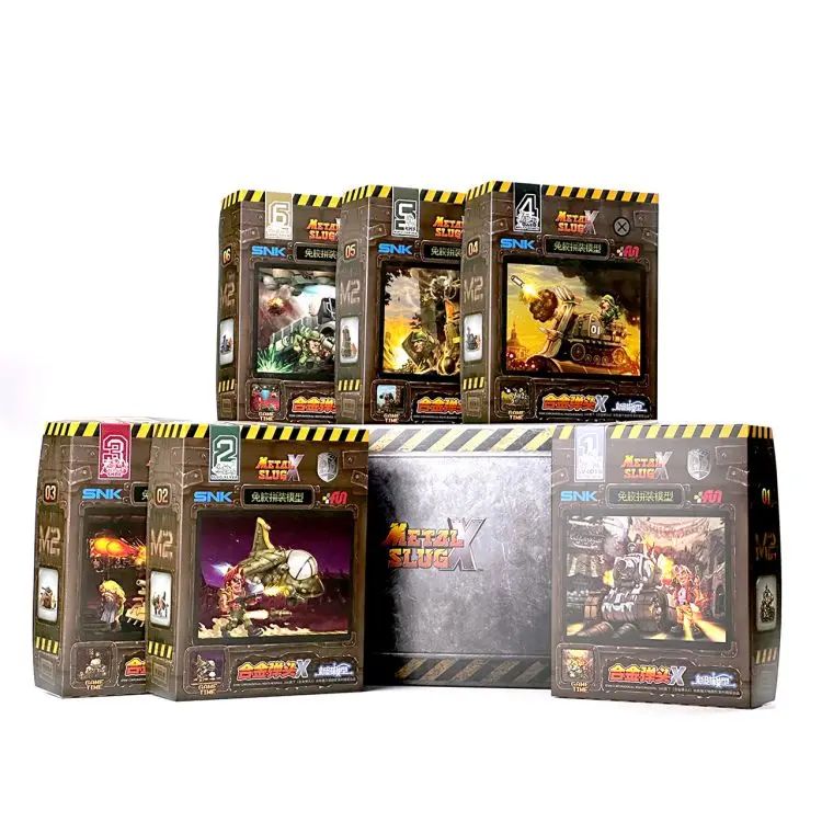 In Stock Metal Slug X Series Small Scale Assembly Model Tank Aircraft Truck Captive Doll Model Toys Gifts