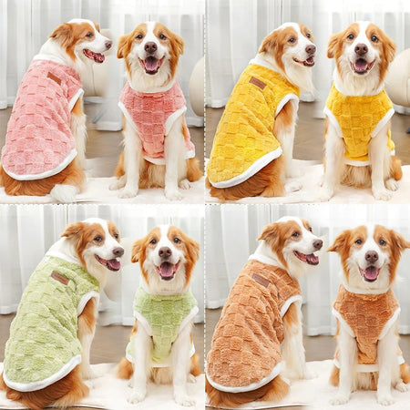 Pet Accessories Winter Dog Clothes for Dogs S-6XL Warm Dogs Coat Schnauzer Pug Clothing Sweatshirts Casual Dog Cat Clothing