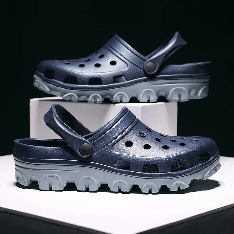 Men Clogs Sandals Outdoor Casual Shoes EVA Lightweight Slippers Summer Sandalias Platform Hombre Women Beach Large Big Size 50