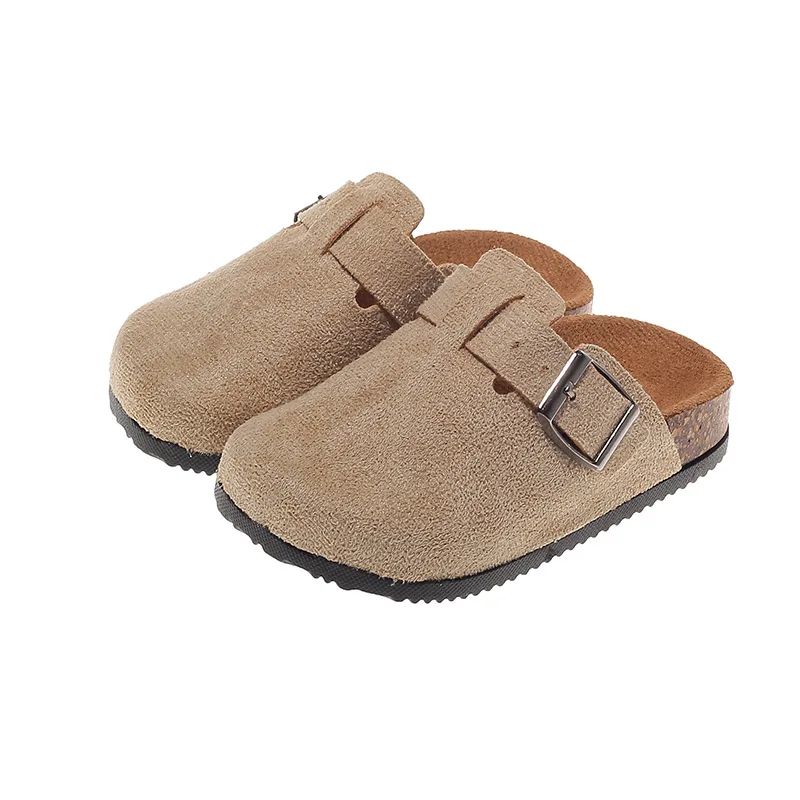 2025 Children's Birkfoot Summer New Anti-slip Soft Bottom Single Shoes Girls Boys Baby Bean Bean Birk Foot Slippers Summer