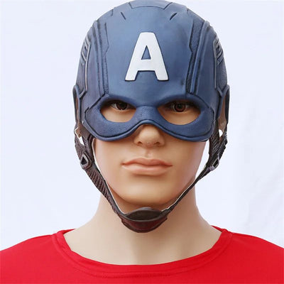 Movie Superhero USA Steve Captain Cosplay Mask Soft Latex Full Head Breathable Halloween Party Cosplay Costume Props