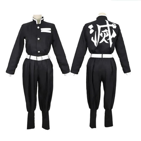 Anime character Tomioka Giyuu cosplay costume accessory set uniform swordsman outfit wig children adult gift