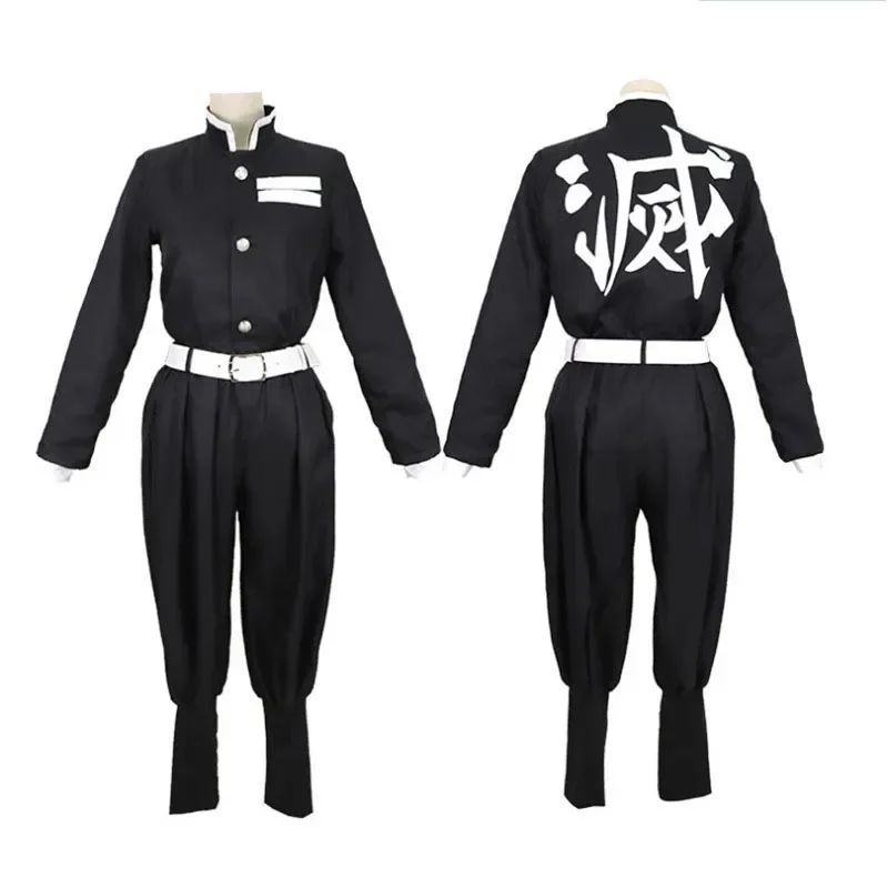 Anime character Tomioka Giyuu cosplay costume accessory set uniform swordsman outfit wig children adult gift