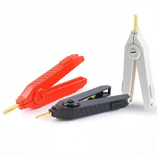 Test Clamp DIY Tools Grey/Black/Red 90mm Alligator Clips LCR Resistance Clip Copper  Opening Alligator Clips Duckbill
