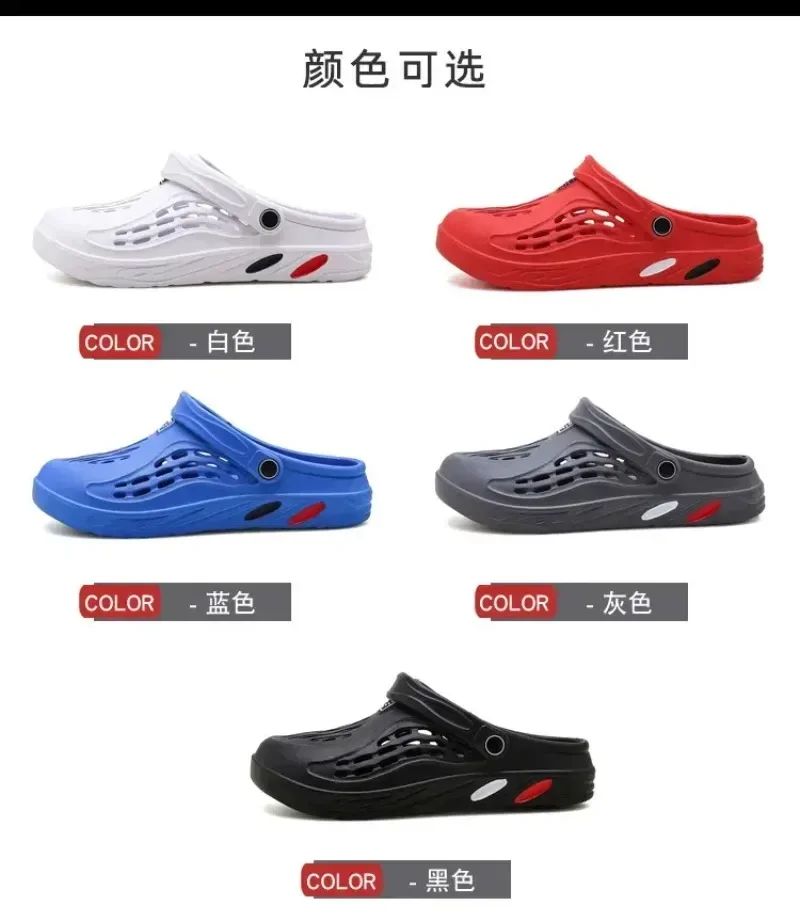 Outdoor Sandals for Men and Women Summer Clogs EVA Slippers Plus Size 47 48 49  Men Garden Shoes Beach Sandals Breathable Clogs