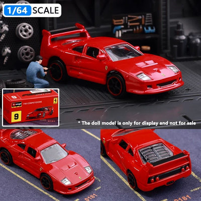 Bburago 1:64 Porsche 911 Gt2 Lamborghini Ferrari SP3 812 1959 Cadillac Miniature Alloy Diecast Car Model Collection Toy Gifts