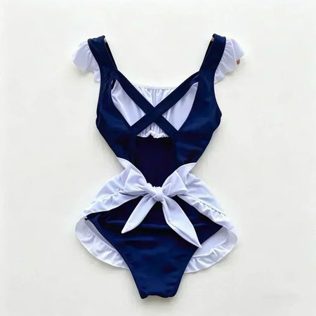 Bunny Complete Maid Cosplay Costume Set Ruffle Cosplay Vacation Halloween Outfit Halter Dress Set Outfit Costume Play Occasions