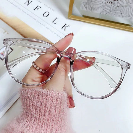 New Big Frame Anti-blue Light Near Sight Glasses Finished Myopia Glasses for Women Men Optical Prescription Eyewear 0 To -6.0