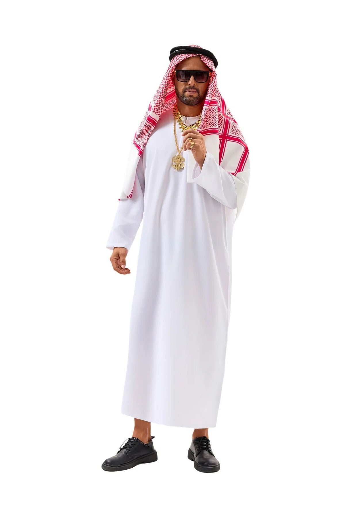 Men Arabia Arab Sheikh Costume Shepherd Arabian Prince Cosplay for Adult Fantasia Purim Halloween Costumes
