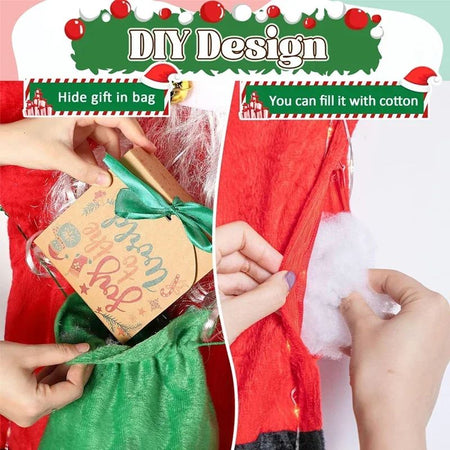 Santa Claus Climbing Wall Climb the wall/climb the window/climb the car/climb the door roof balcony garden Christmas outfit
