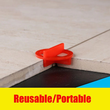 100Pcs Porcelain Tile Spacers Clips Wedge Ceramic Leveling System For Floor Wall Tile Gap Leveling System Construction Tools