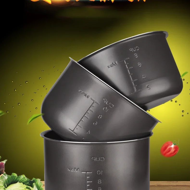 Electric Pressure Cooker Liner 1.6/3/4/5/6L Non-stick Rice Pot Gall Black Crystal Inner Accessories Cooker Parts only for Midea