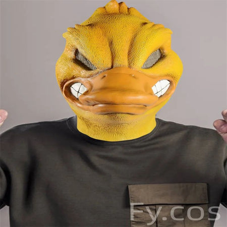 Halloween Costume Yellow Duck Head Party Animal Mask Cosplay Prop Latex Masks Green Fish Mask Funny Duck Bill Realistic Masks