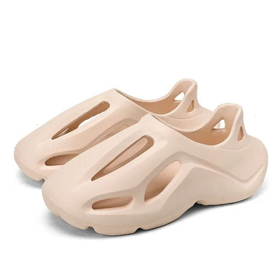 Adult EVA Sandals Injection Molded Men's and Women's Casual Beach Shoes Soft and Non Slip Slippers 36-47