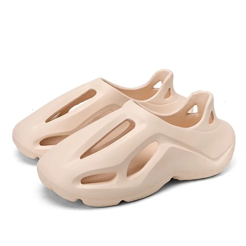 Adult EVA Sandals Injection Molded Men's and Women's Casual Beach Shoes Soft and Non Slip Slippers 36-47