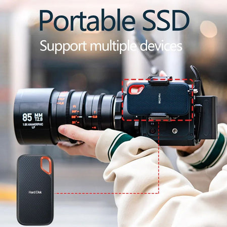 External Hard Drive 4TB Portable SSD High-speed Solid State Drive 256TB Large Capacity Hard Disk Storage Device for Laptops/Mac