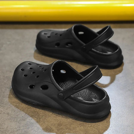 Mens Summer Beach Sandals Unisex Casual Garden Clogs Outdoor Wide Toe Cross Sandals for Ladies Non Slip House Shower Slippers