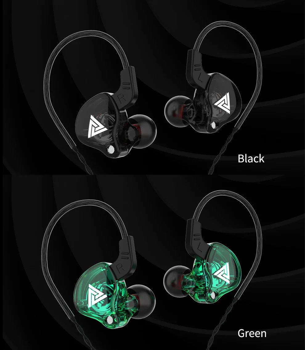 QKZ AK6 In Ear Earphone 6 Dynamic Driver Unit Headphone With Mic Stereo Sports HiFi Subwoofer Headset Monitor Earbuds For iPhone