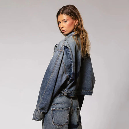 Gradient Color Bell Bottom Jeans Women's Loose Straight American Casual High Street New Autumn Pants High Waist Denim