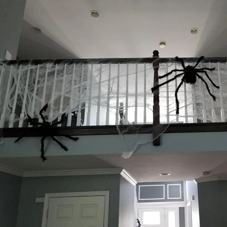 Halloween Spider Decoration Realistic Super Plush Spider Scary Indoor Home Scream Party Outdoor Garden Yard Decoration Supplies