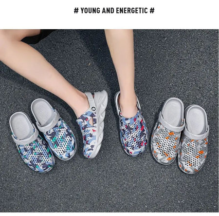 Flat Sandals Men Shoes EVA Slippers Garden Platform Sandals Man Summer Sandals New Male Sneakers Outdoor Home Clogs