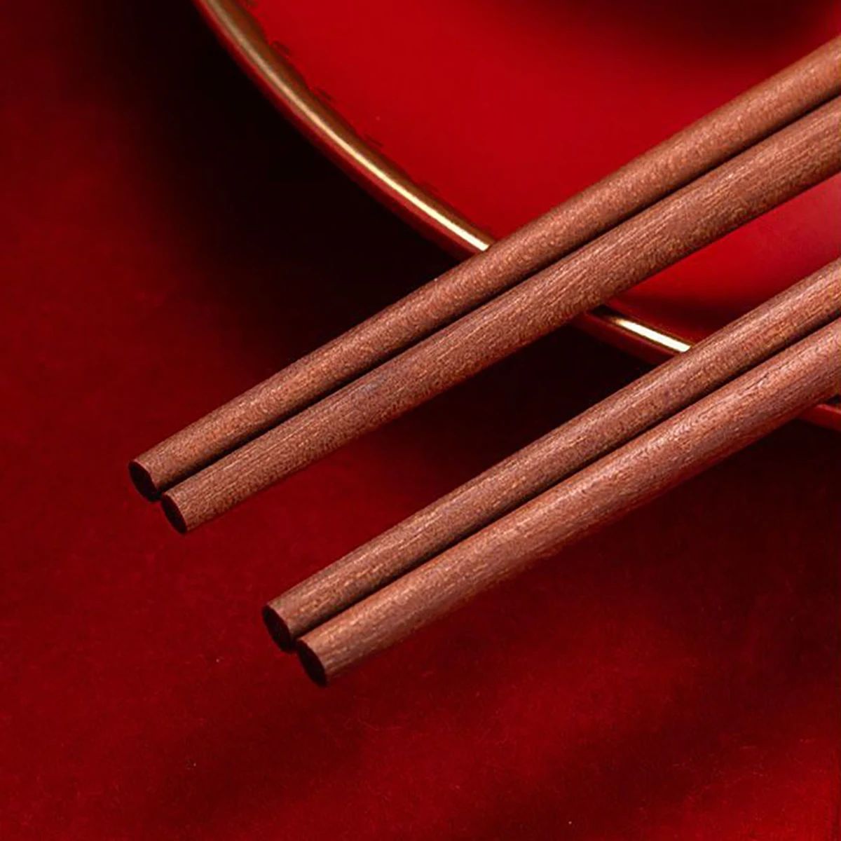5/6/8/10Pairs Reusable Chopsticks Tableware Handmade Japanese Natural Wood Chopsticks Sushi Food Wooden Chopsticks Non Slip Easy