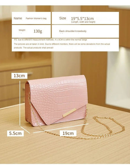 Mini Women's Shoulder Bag Luxury Brand Handbags for Women 2024 High Quality White Purse PU Hasp Messenger Bag Ladies Hand Bag