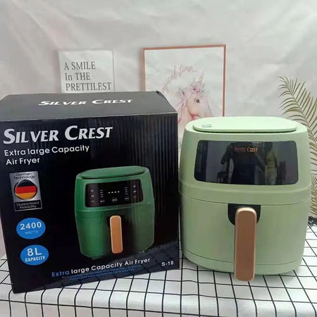 The New Product 5L 8L Intelligent Oil-Free Electric Fryer Touch Screen Large Capacity Silver Crest Air Fryer