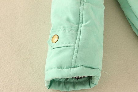 2024 New Autumn Winter Women Cotton Jacket Padded Casual Slim Coat Emboridery Hooded Parkas Wadded Warm Overcoat