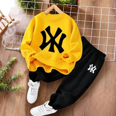 Spring Baby Boy Clothes Set Kid Letter Printed Sweatshirts Pullover Top and Pants 2pcs Suit Children Girls Fashion Tracksuits