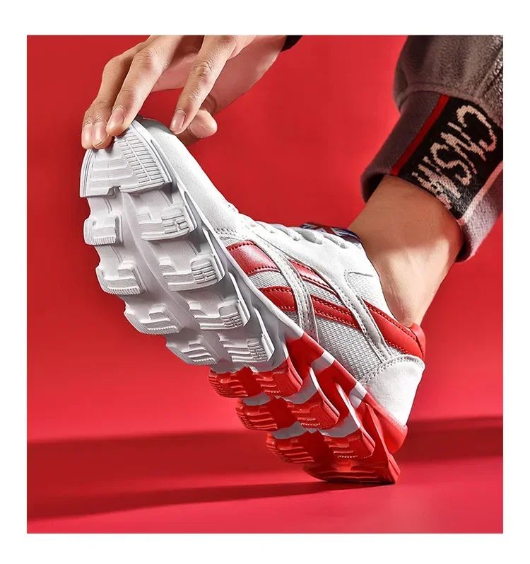 Brand Trend Size 46 47 48 Men's Wear-resistant Cushioning Thick-soled Fitness Sneakers Outdoor Breathable Running Shoes for Men