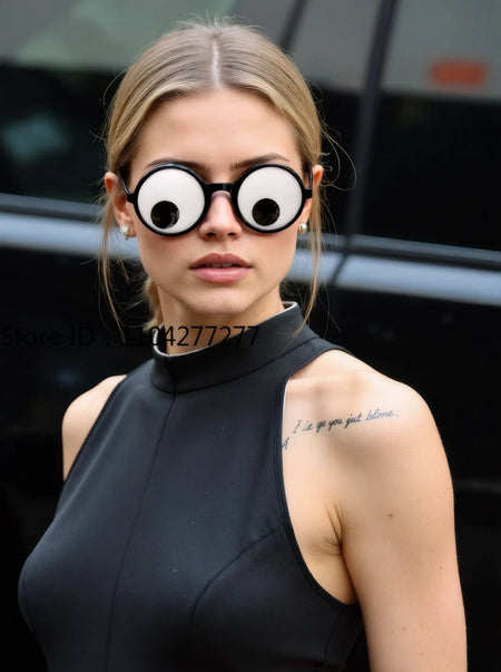 Funny Glasses Cosplay Eyeball Rolling Glasses Halloween Novelty Costumes Accessories For Carnival Fancy Dress Christmas Party