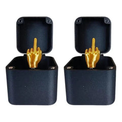 Out of the box pop-up Middle Finger Gift Box Creative Desk Home Decor Gifts Middle Finger Novelty Christmas Funny Prank Gift2025