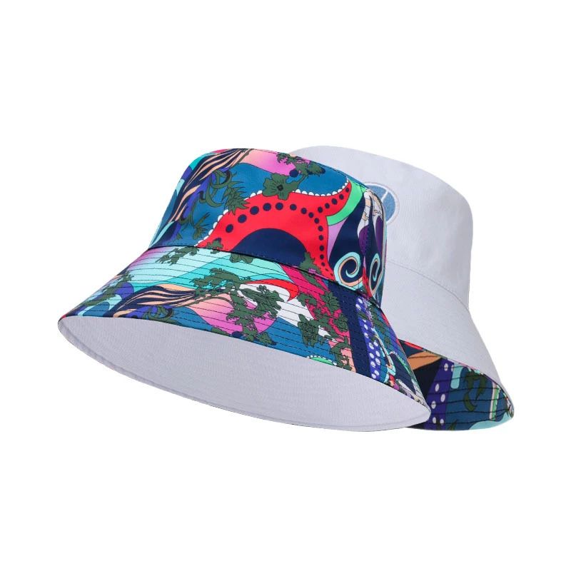 XL 60-63cm Big Head Reversible Bucket Hat Sun Protection Panama for Men Women Fisherman Cap Large Size for Travel Go Shopping