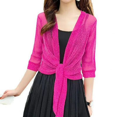 Wedding Jacket Wrap Long Half Sleeve Bolero Shrugs For Women Cardigan Bolero Jacket Cape For Party Dress Top Coat