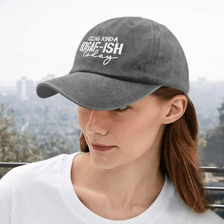 Feeling Kinda Idgaf Today Trucker Hat Womens Men Sun Hats Baseball Caps Gifts for Man Sports Outdoor