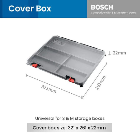 Bosch System Box Stackable Toolbox Multifunctional Stackable Tool Case Set S and M Carrying Case System Storage Box