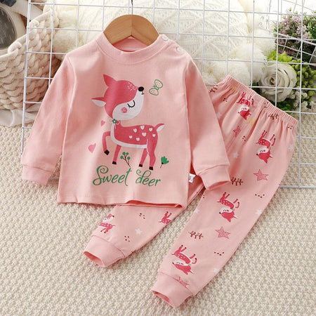 Animal Sleepwear Children Pajamas Sets Unisex Kids Autumn Clothing Durable Soft Warm Comfort Baby Fall Clothes Cartoon