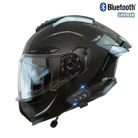 Flip up Motorcycle Helmet With Bluetooth Dual lens off-road Racing helmet Cascos para moto Motorbike Helmet DOT Approved For BMW