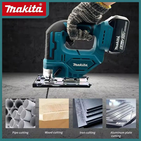 Makita DJV182Z Cordless 18V Lithium Battery Rechargeable Electric Jig Saw Curve Saw Woodworking Cutting Multifunction Saw