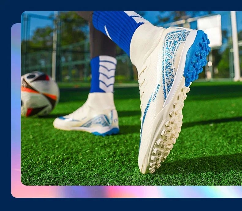 Men Soccer Shoes Society Professional Soccer Cleats Adult Fast Turf Training Football Shoes Outdoor Futsal Football Field Boots