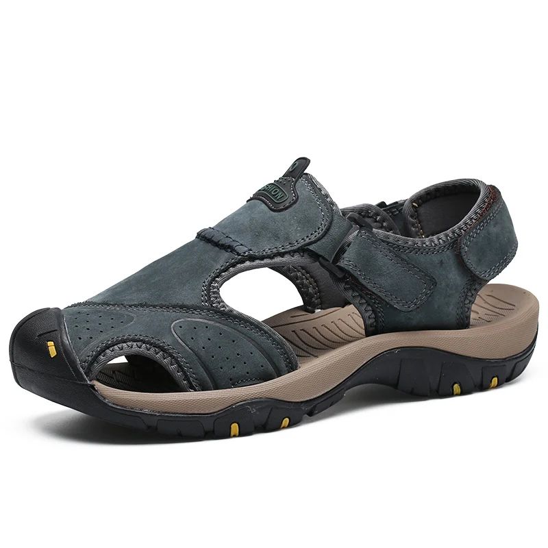 2025 Man's shoes Genuine Leather Men Sandals Summer Men's Shoes Outdoor Water Shoes Leather Sandals For Men men summer sandals