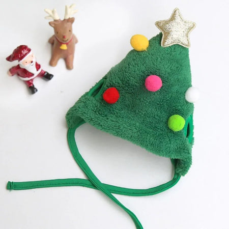 1Pcs Funny Dog Christmas Hat Pets Santa Bibs New Year Party Cosplay Costume Puppy Cap Cute Cats Bandana Clothes Accessories Gift